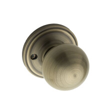 Copper Creek BK2090AB Ball Door Knob Dummy Function 1 Pack in Antique Brass
