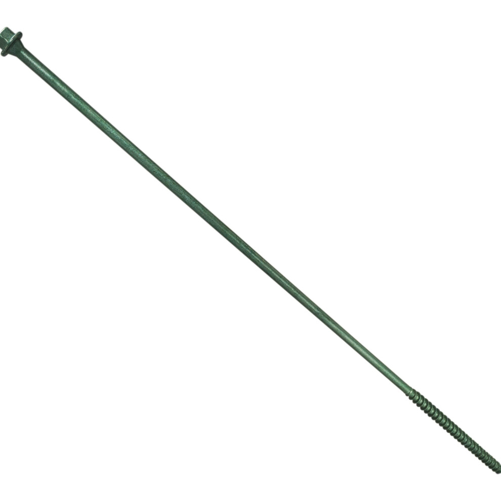 Hard-To-Find Fastener Hex Head Timber Green Screws 5/16 X 14 Piece-30 014973266615
