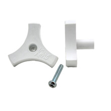 AP Products 013-511 Korba okienna ze śrubą 2"""" / Biała