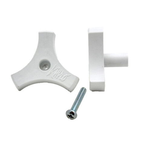 AP Products 013-511 Λαβή στροφάλου παραθύρου με βίδα 2"" / Λευκό