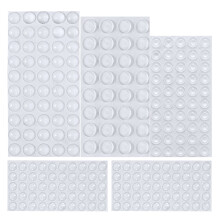 AUSTOR 232 Pieces Clear Rubber Feet Adhesive Bumper Pads Self Stick Furniture Buffer Pads for Doors Cabinets Drawers