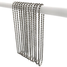 Duschvorhanghaken Lange Größe 27inch/70cm, Duschvorhangringe, spa-Qualität, antik vernickelter Stahlkugelchain 12pcs