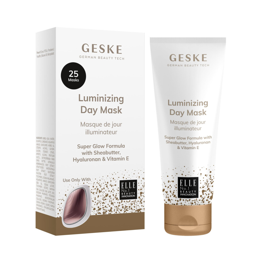 Geske Luminizing Day Mask | Use With Our Sonic Warm & Cool Mask | Face Mask With Sheabutter Hyaluronan & Vitamin E | Super Glow Formula | For Normal