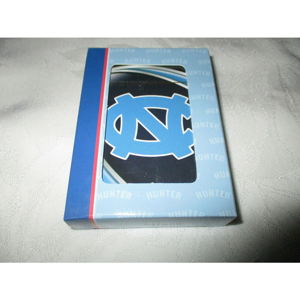 Cartes Jouer Ncaa Des Tar Heels De Caroline Du Nord, Cartes Jouer Diamond Plate, Couleurs De L' Quipe, Taille Unique-image