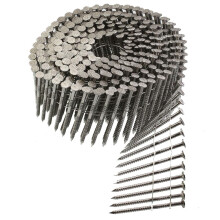 Chiodo per rivestimento Simpson Strong-Tie T13A250SNJ a testa tonda con gambo ad anello, bobina da 15 fili - 2-1/2 pollici, tipo 316 (1800 pezzi)