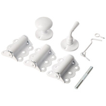 Wright Products V321WH Witte vinyl- of houten deurbeslagschermset