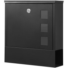 KYODOLED verschliebarer Briefkasten, Wandmontage, verschliebare Briefksten, Briefkasten mit Schlsselschloss fr den Auenbereich, groes Fassungs