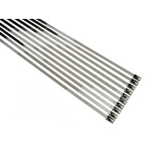 3/16"" roestvrij stalen zelfsluitende kabelbinders met kogelslot (5 40 inch)