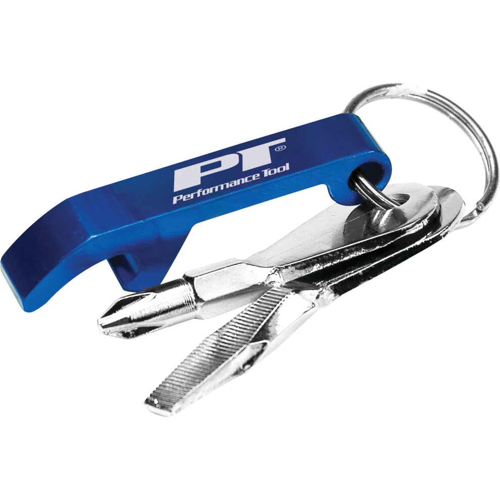 Performance Tool W3201 Phillips #2 and 1/4-Inch Slotted Drivers with Anodized Aluminum Bottle Opener in Small Fishbowl - US Patents D673370 and D68558-image-OPC-PGTHTJ2-NEW