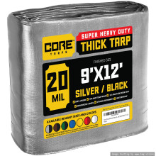 Core Tarps Extreme Heavy Duty 20 Mil Tarp, Vattentät, UV Beständig, Riv- och Slitstark, Poly Tarpaulin