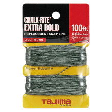 Tajima PL-ITOL Kalk-ritualudskiftning 1,0 mm Ekstra dristig snap-linje-100 ft flettet linje