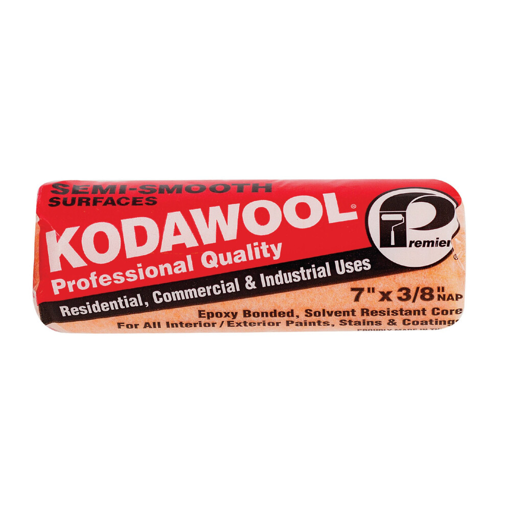 Paint Roller Cover  7 In  Nap 3/8 In