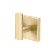 Gatco 4065 Elevate  Single Robe Hook  Brushed Brass Wall Mounted 2"""" W x 2.50"""" H Single Robe Hook for Bathroom