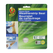 Duck Brand Heavy-Duty selvkl?bende weathersstrip segl til lille mellemrum 3/8-tommer x 1/4-tommer x 17-fod 1 segl 282439 Gr?