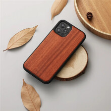 (Rose Wood, for iPhone 11Pro Max) Real Wood Back Case for iPhone 11 12 13 14 15 Plus Pro Max
