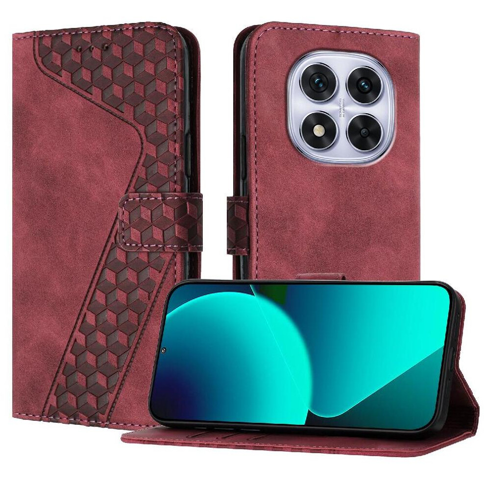 (Brown) Phone Case For Xiaomi Redmi Note 14 Pro Plus Flip Folio Card Slots Cover Wallet Magnetic Kickstand Brown 764544190848