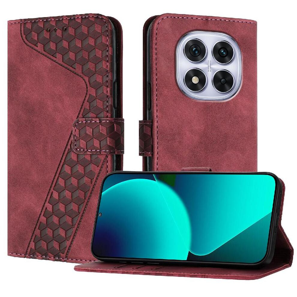 (Brown) Phone Case For Xiaomi Redmi Note 14 Pro 5G Flip Folio Magnetic Wallet Kickstand Card Slots Cover Brown 764544190893