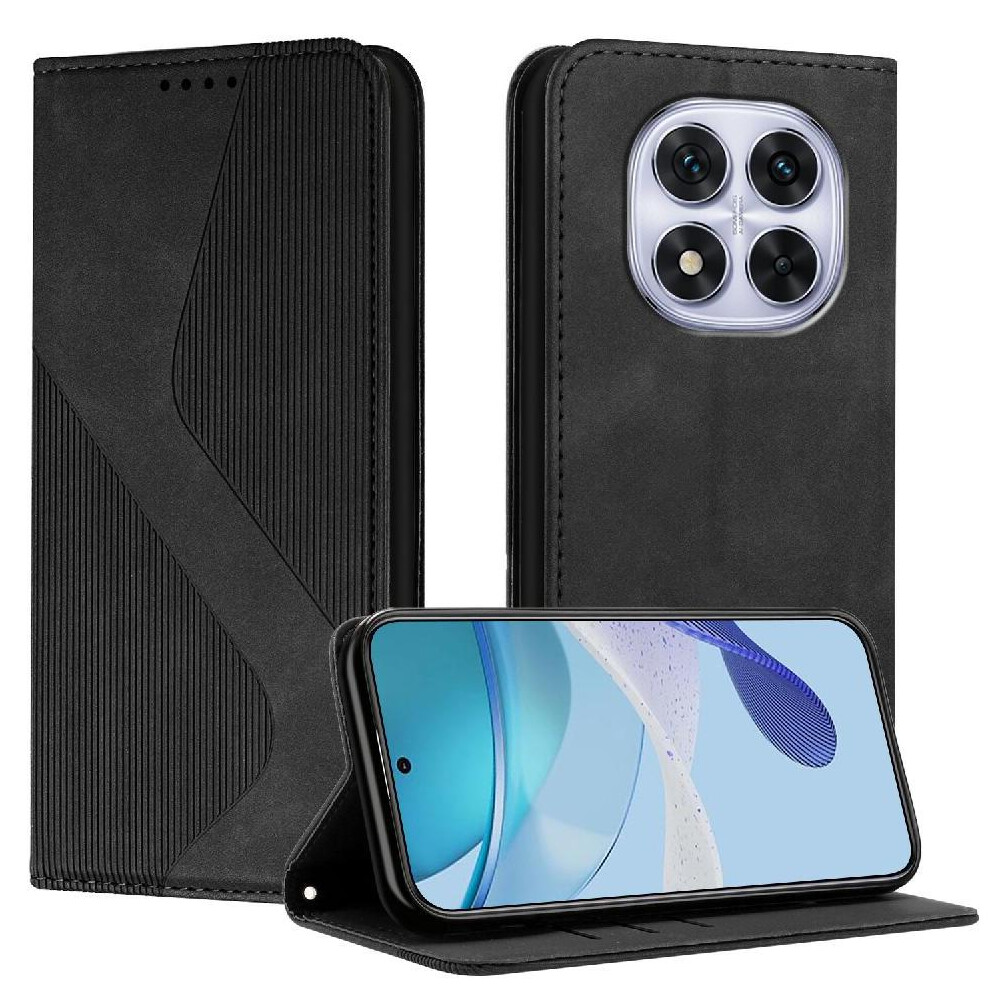 (Black) Case For Xiaomi Redmi Note 14 Pro 4G Wallet Kickstand Card Slots Holder Magnetic Folio Flip Pu Leather Black 764544192354