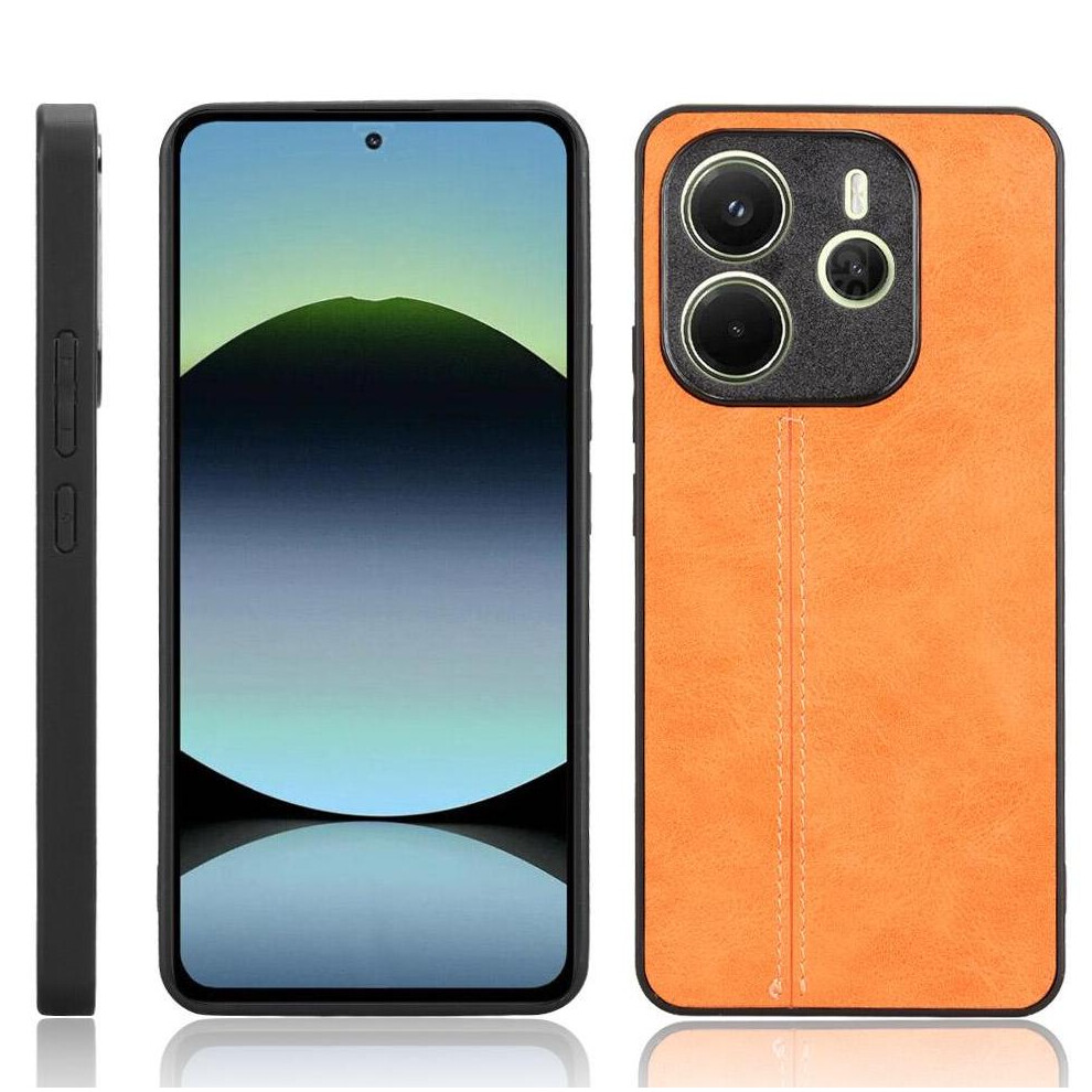 (Yellow) Wallet Case For Xiaomi Redmi Note 14 4G Card Slot Card Bag Vegan Pu Leather Kickstand Wallet Case Yellow 764544194334