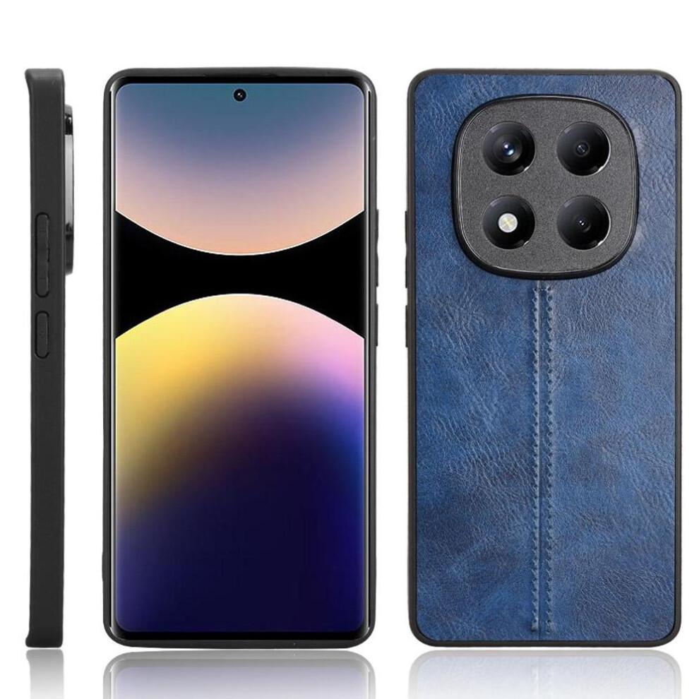 (Blue) Wallet Case For Xiaomi Redmi Note 14 Pro 4G Vegan Pu Leather Card Slot Wallet Case Card Bag Kickstand Blue 764544194389