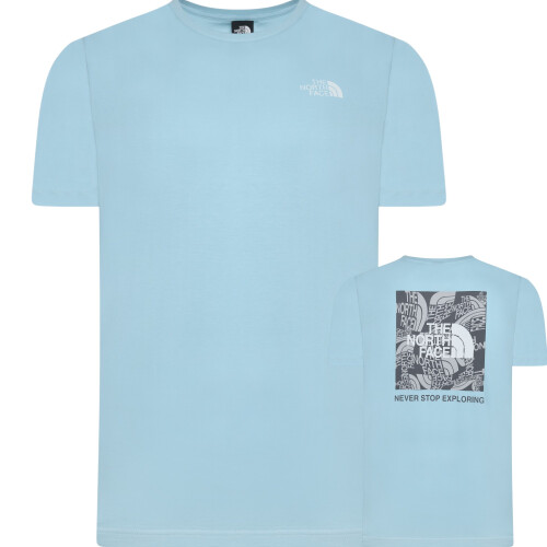 The North Face (Blue, Medium) The North Face Men's Box Exploration T-Shirt
