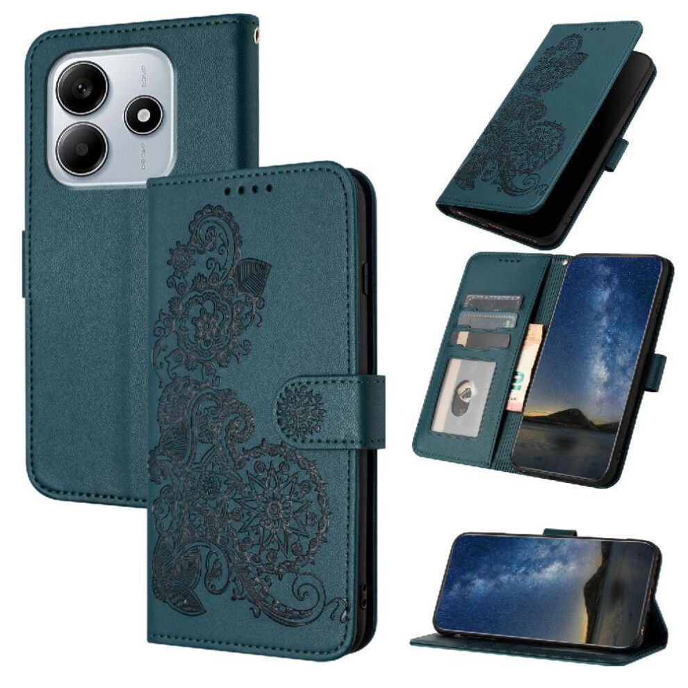 (Green) Flip Case For Xiaomi Redmi Note 14 4G Flip Folio Book Kickstand Protective With Card Slot Stand Pu Leather Magnetic Closure Green 764544196185