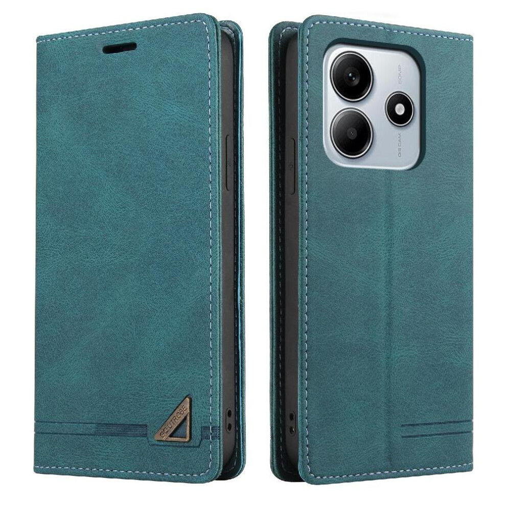 (Green) Case For Xiaomi Redmi Note 14 4G Premium Leather Premium Leather Kickstand Two Card Slots Green 764544196628
