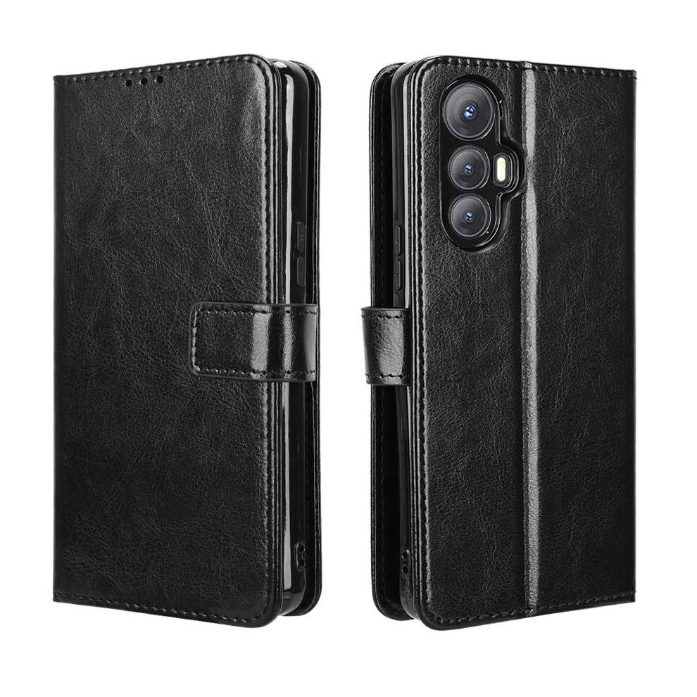 (Black) Case For Xiaomi Redmi Note 14 4G Card Holder Kickstand Cover Black 764544197625