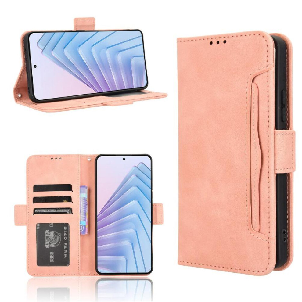 (Pink) Case For Xiaomi Redmi Note 14 4G Cover Card Holder Kickstand Pink 764544197700