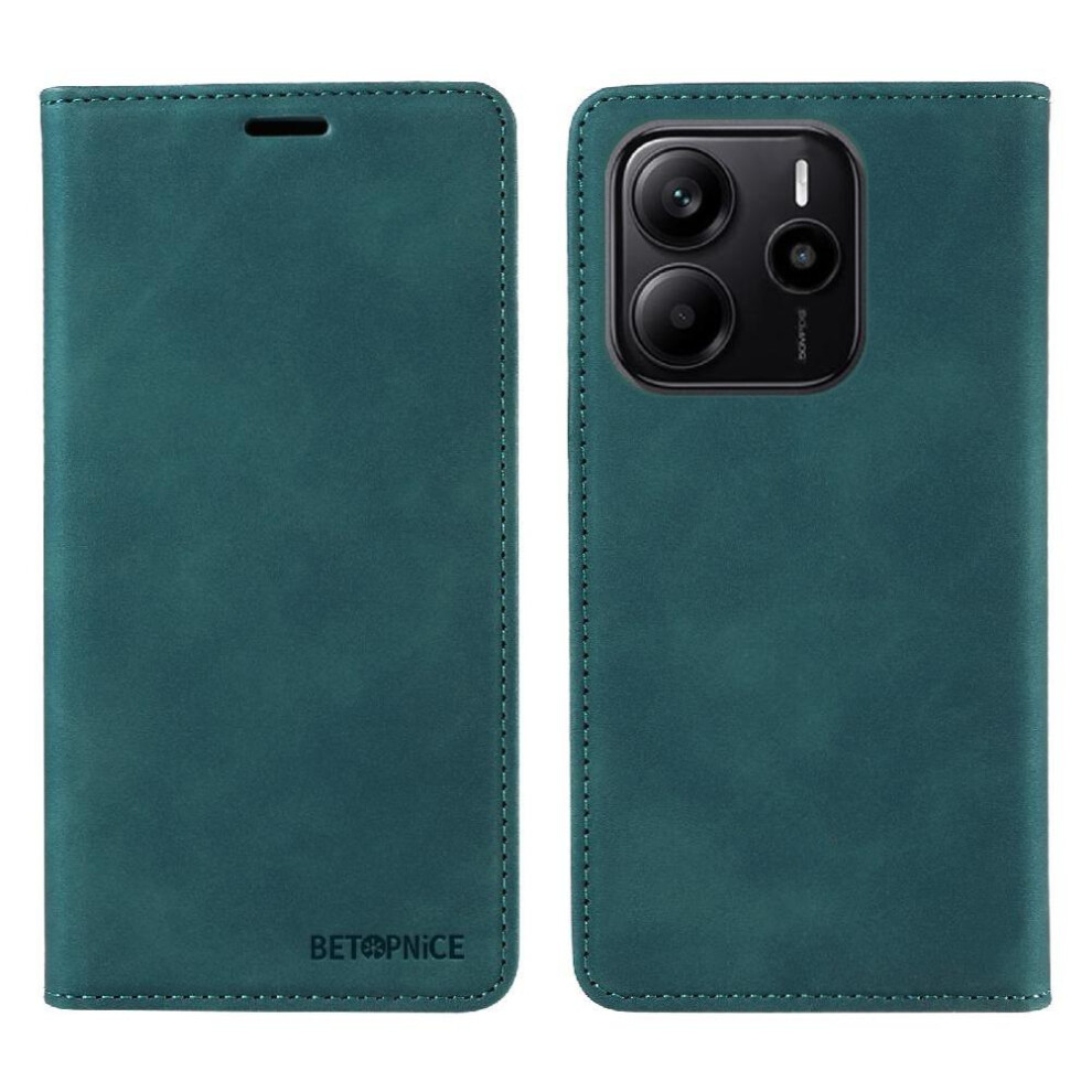 (Green) Case For Xiaomi Redmi Note 14 4G Magnetic Protective Folio Wallet Pu Leather Green 764544197823
