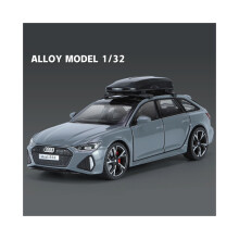 (Grau) 1/32 Audi RS6 Avant Alloy Station Wagon Automodell Druckguss Metallspielzeug Sportwagenmodell