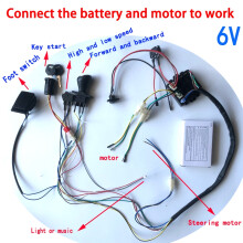DIY 200W Kabelbaum für Kinder-Elektroauto (6V RX18) mit Schalter und Fernbedienungsempfänger – Ride-On