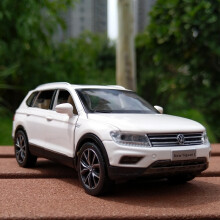 (Weiß) 1:32 Tiguan L SUV Legierung Auto Modell Druckguss Metall Fahrzeug Hohe Simulation Sound Licht