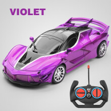 (violett) 1/18 RC Auto LED Licht Funkfernbedienung Sportwagen Rennen Hochgeschwindigkeitsfahrzeug Drift
