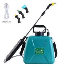 (Grün) 5L Elektrisches Sprühgerät für den Garten, automatische Zerstäubung, wiederaufladbar über USB, Pflanzensprühgerät,