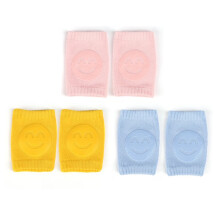 (Blauw-Geel-Roze) Baby Kniebeschermers voor Kinderen Antislip Kruipkussen Baby Peuter Bescherming Veiligheid