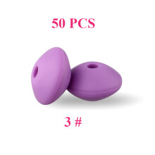50 stuks Baby Siliconen Kralen 12mm Linzen Kralen Food Grade DIY Fopspeen Clip Ketting Bijtring Kinderen