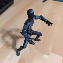 (Schwarz)Figuren Spielzeug Beweglicher Roboter Mehrgelenk-Dummy 13 3D-gedruckte Mannequin-Actionfigur