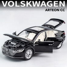 (Schwarz) 1:32 VW CC Legierungsmaßstab Automodell Druckguss Metall Miniaturauto Hohe Simulation Sound