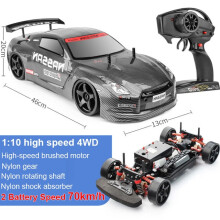 1:10 RC Auto 4WD Hochgeschwindigkeits-Drift 70 km/h | 2,4 GHz Fernbedienung | Stoßdämpfer & Anti-Kollision