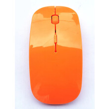 (Orange) 2,4 GHz USB-Computer-Funkmaus für Laptop, leise Bluetooth-Maus, PC-Maus, wiederaufladbar, USB,