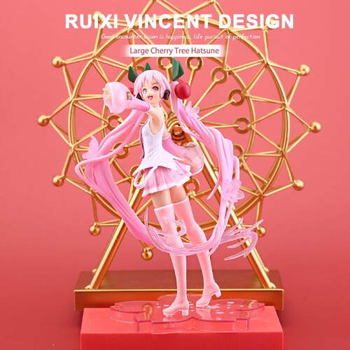 Miku Figuur Anime Actie Pvc Pop Speelgoed Zittend Standbeeld