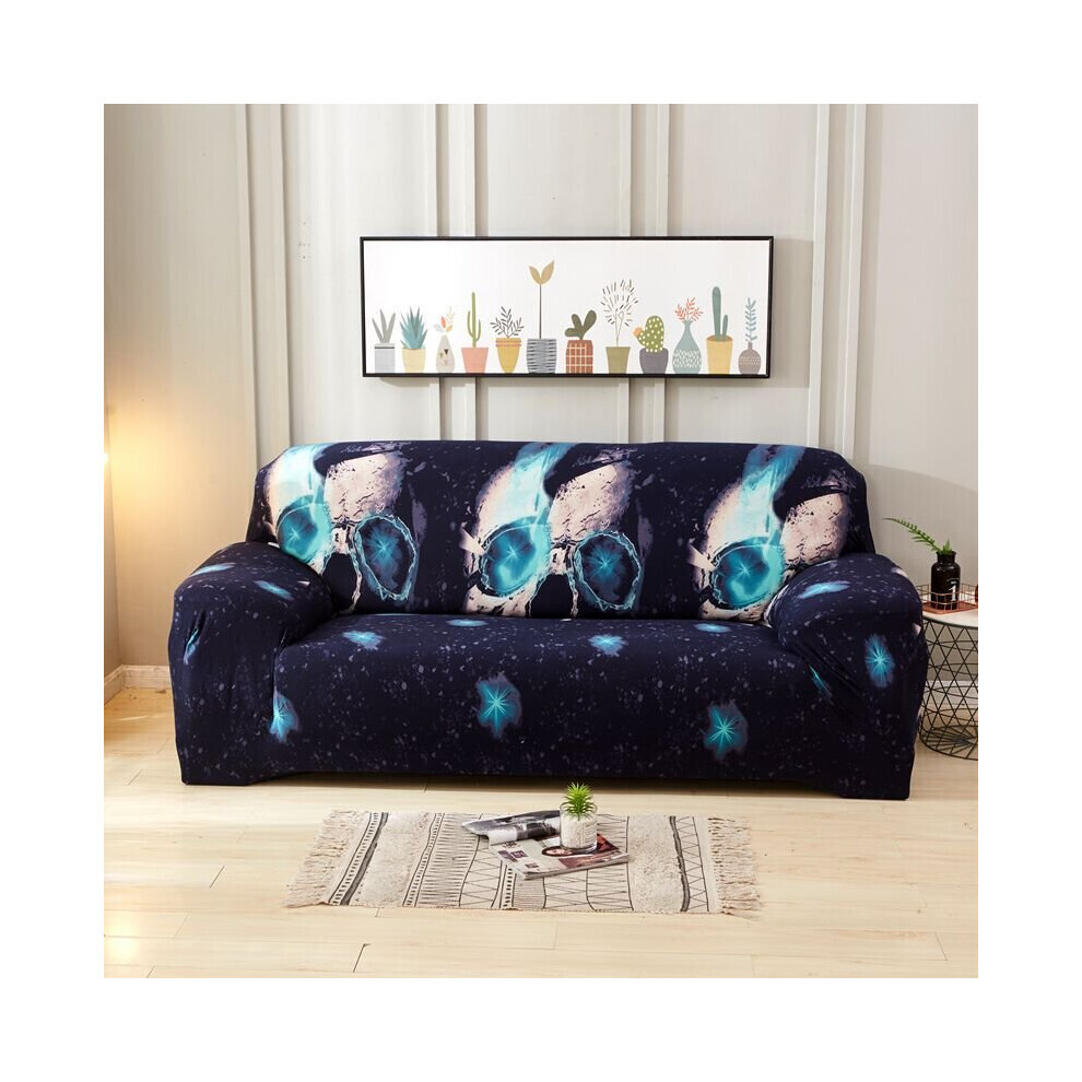 (Crâne, 4 places) 1-4 places housse de canapé extensible coussin de canapé