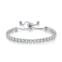(Bracelet à une rangée) Bracelet trèfle à quatre feuilles porte-bonheur et collier pendentif cœur au