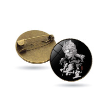 (Style 10) broche en métal du mythe noir Wu Kong, pendentif pour vêtements, Collection de cadeaux périphériques