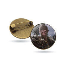 (Style 31) broche en métal du mythe noir Wu Kong, pendentif pour vêtements, Collection de cadeaux périphériques