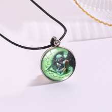 (StyleM) Collier pendentif unisexe en acier inoxydable accrocheur avec forme géométrique distinctive