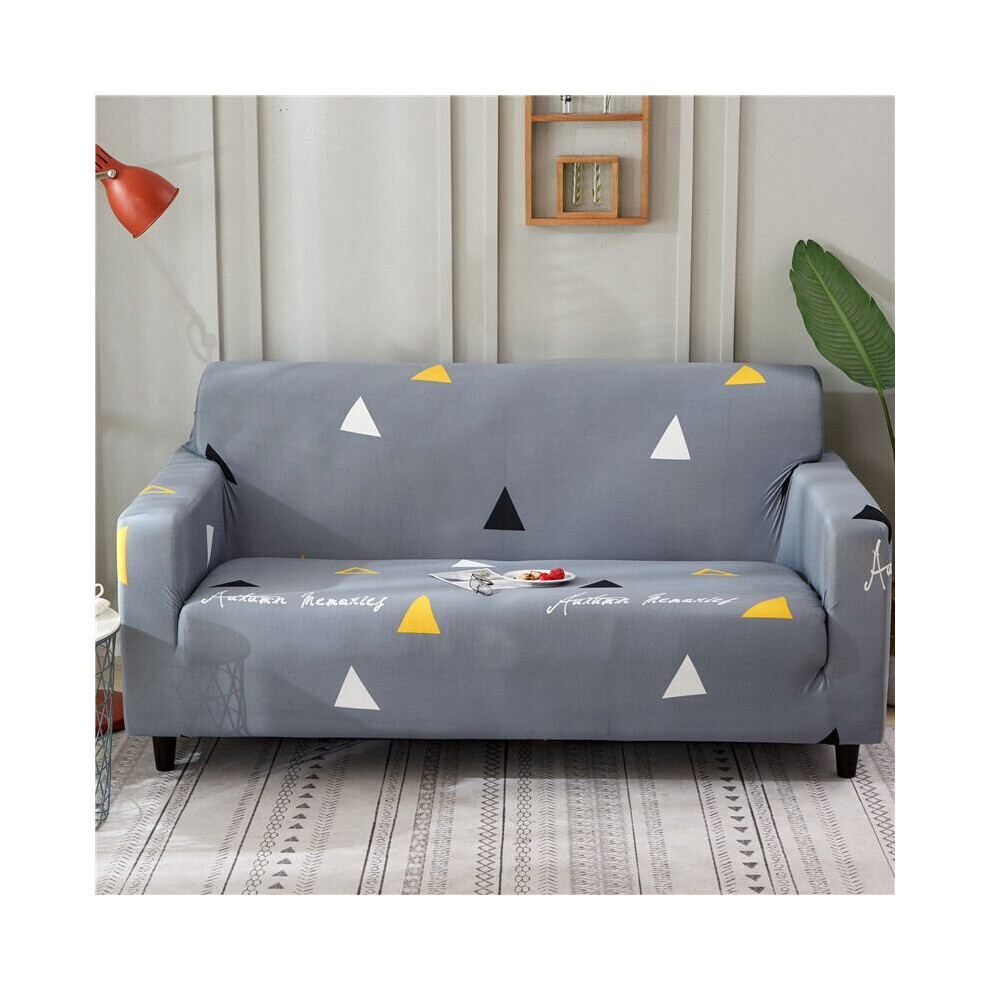 (Triangle, 1 place) Housse de canapé d'angle extensible et douce 1/2/3/4 places