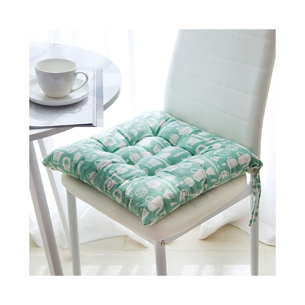 (Vaisselle, 40x40cm/15,7x15,7 pouces) Coussin en lin pour chaise de bureau, coussins de siège, canapé