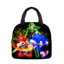 (Style C) Sonic le sac à déjeuner hérisson mode classique pratique étudiant enfants boîte à déjeuner